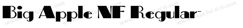 Big Apple NF Regular字体转换